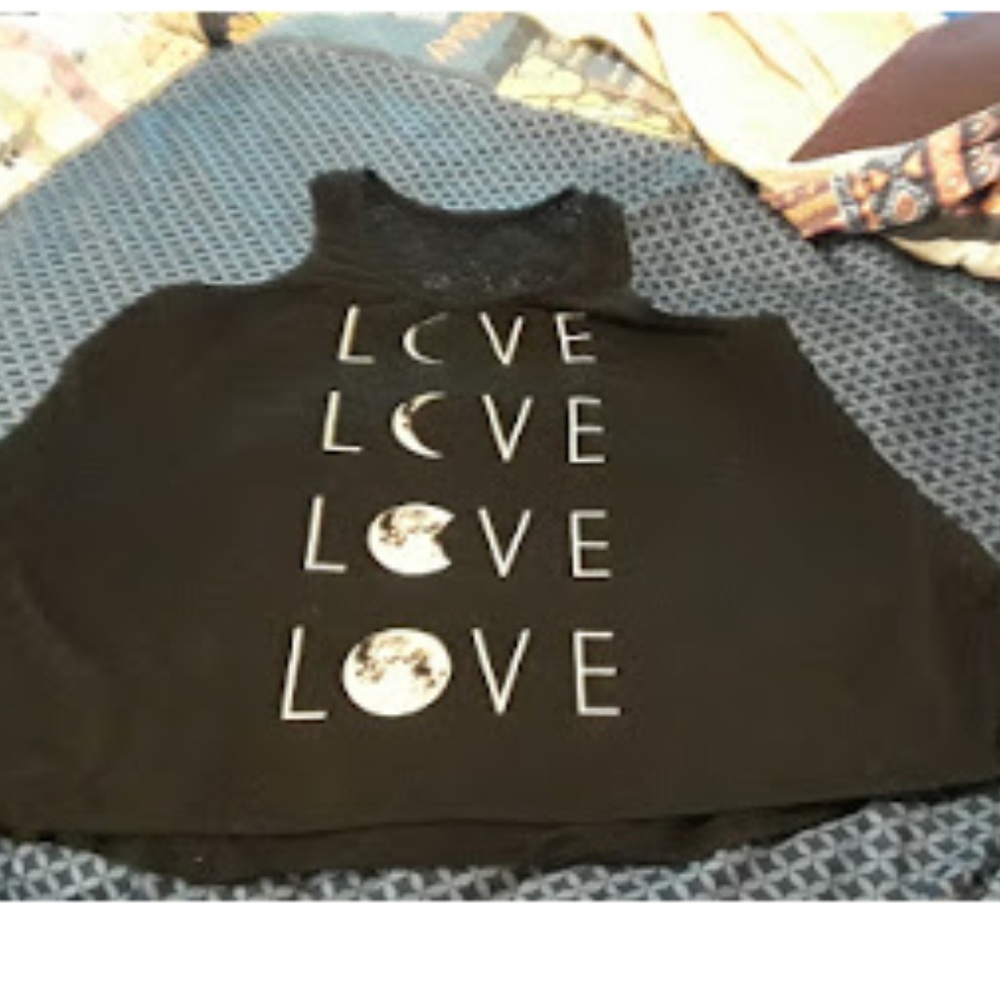 Moon Love lace racer back tank